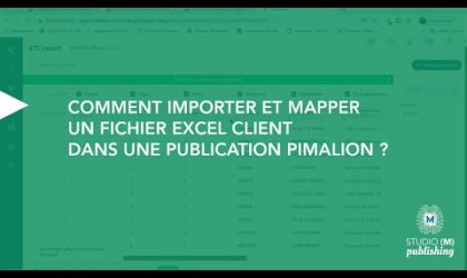 Comment importer et mapper un fichier excel client dans une publication Pimalion ?