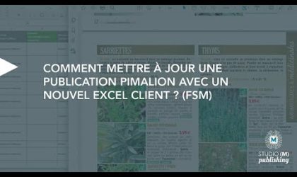 Comment mettre à jour une publication Pimalion avec un nouvel excel client ? (FSM 1)