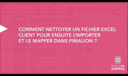 Comment nettoyer un fichier excel client pour ensuite l’importer dans Pimalion ?