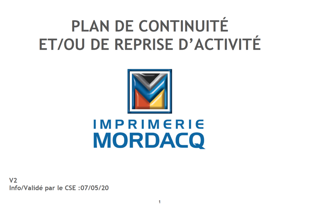 Plan de continuité Mordacq
